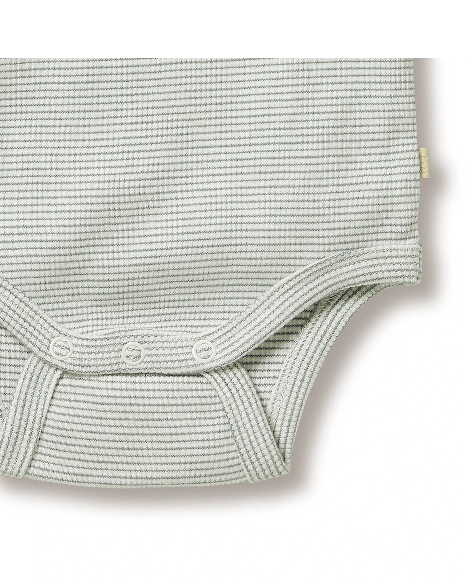 Organic Stripe Rib Kimono Bodysuit 0-3 mths