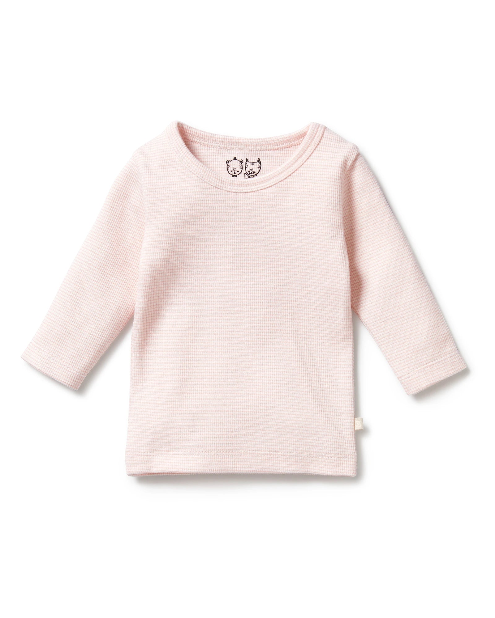 Organic Stripe Rib Long Sleeved Top 18-24 mths
