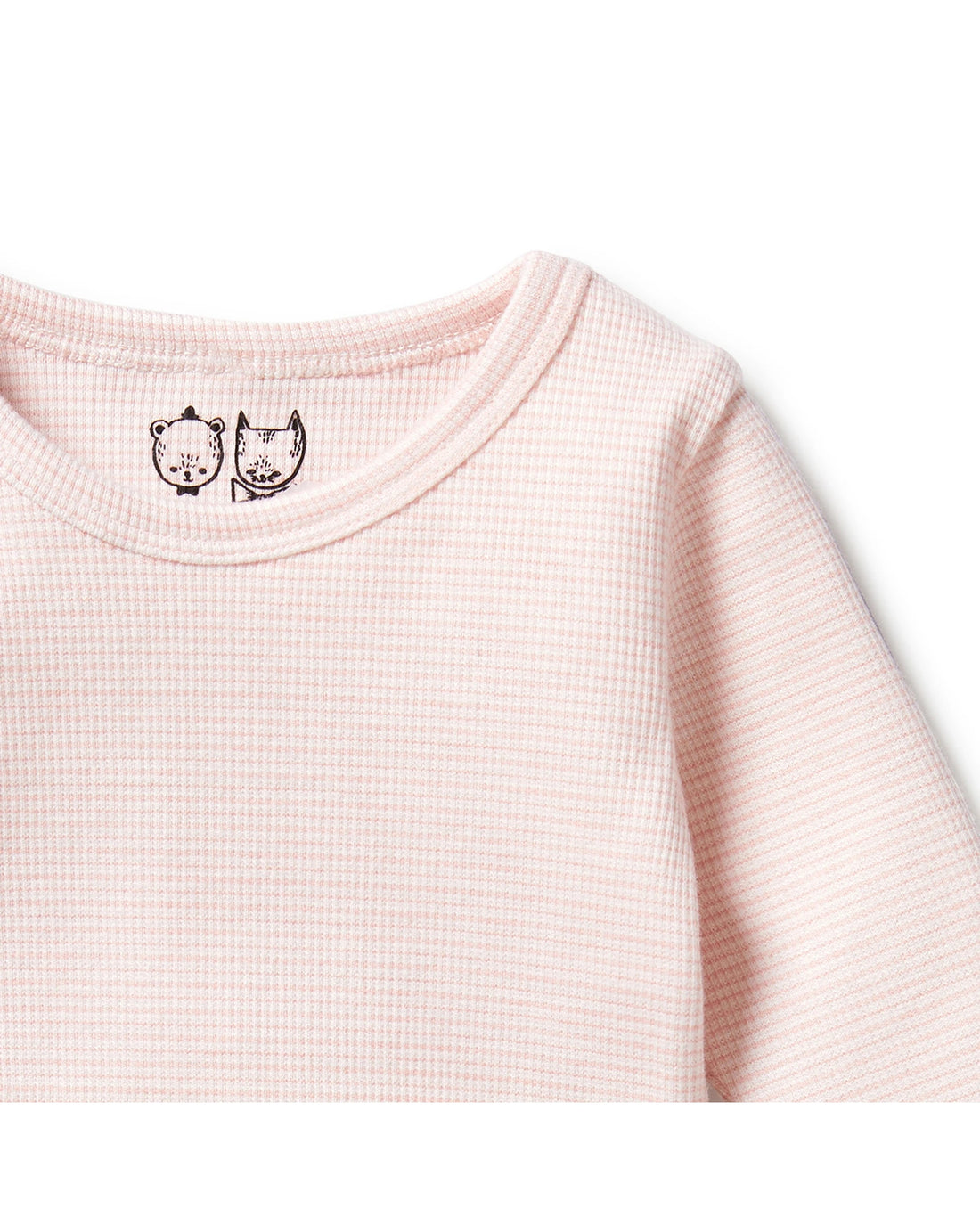 Organic Stripe Rib Long Sleeved Top 0-3 mths