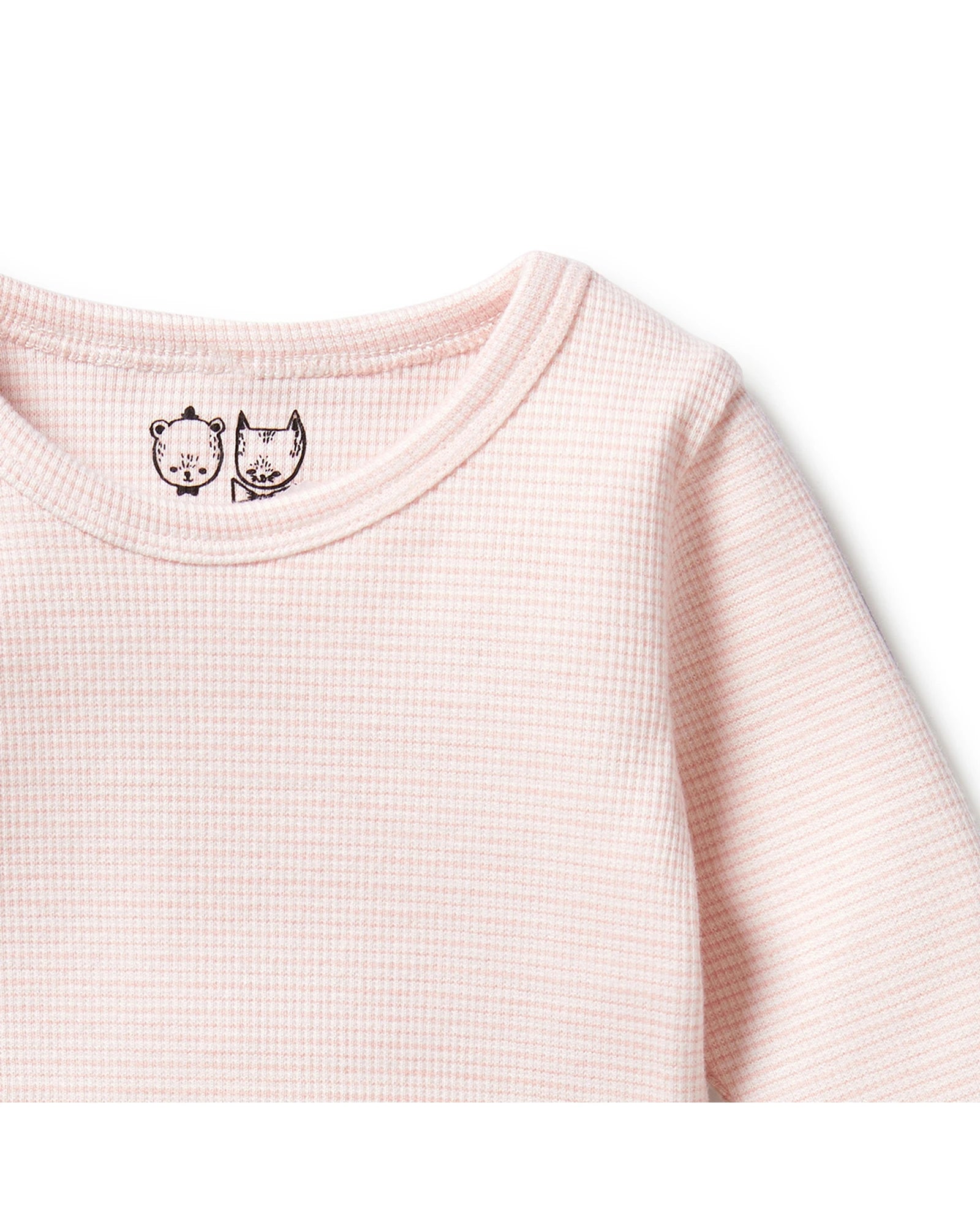 Organic Stripe Rib Long Sleeved Top 18-24 mths
