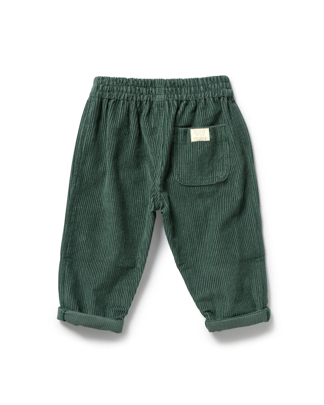 Moss Green Organic Cord Pant 3-6 mths