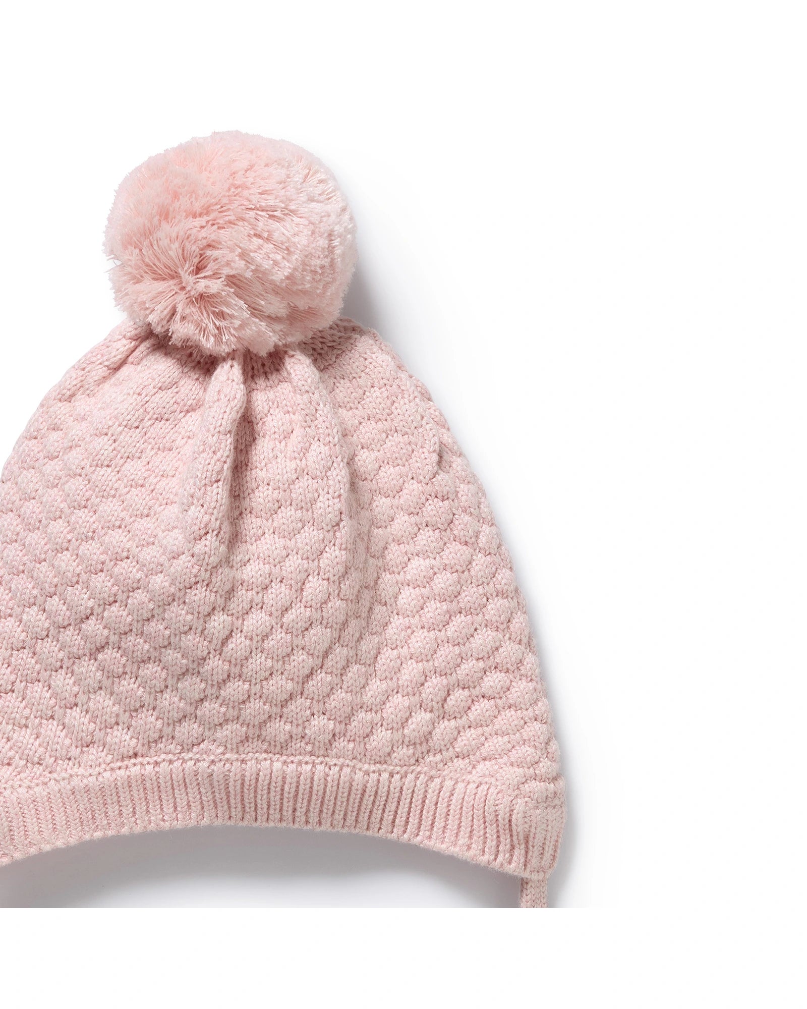Marshmallow Organic Knitted Bubble Bonnet 12-24 mths XL