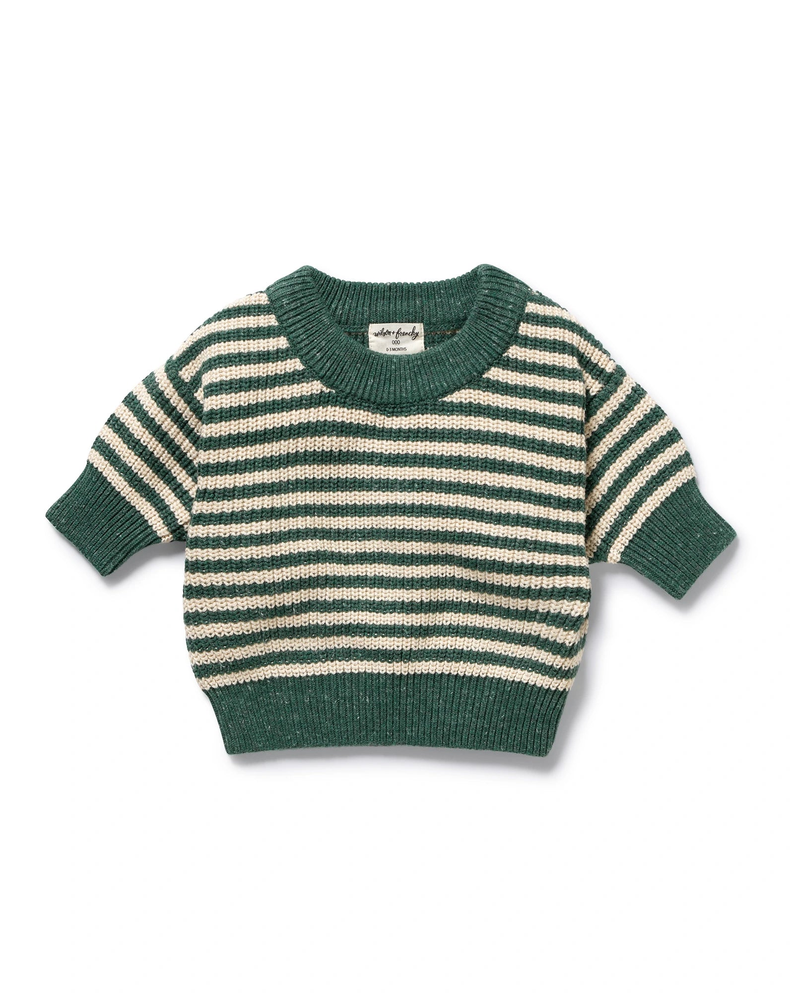 Clover Organic Knitted Stripe Jumper 12-18 mths