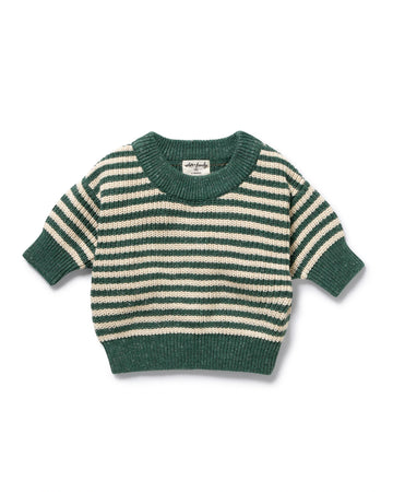 Clover Organic Knitted Stripe Jumper 12-18 mths
