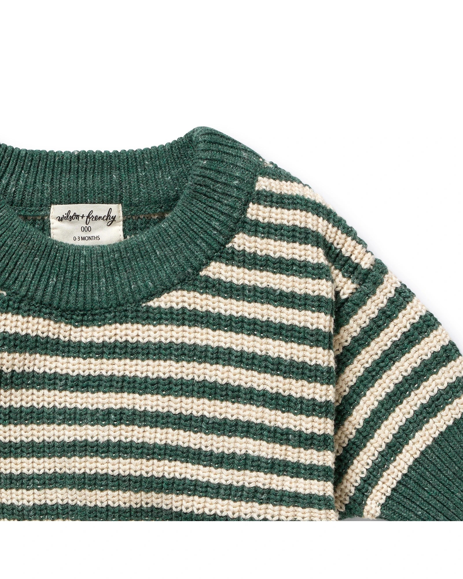 Clover Organic Knitted Stripe Jumper 12-18 mths