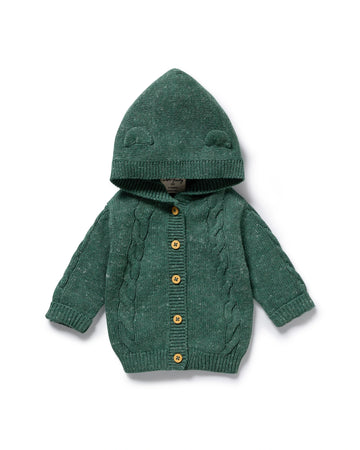 Clover Organic Knitted Cable Jacket 6-12 mths