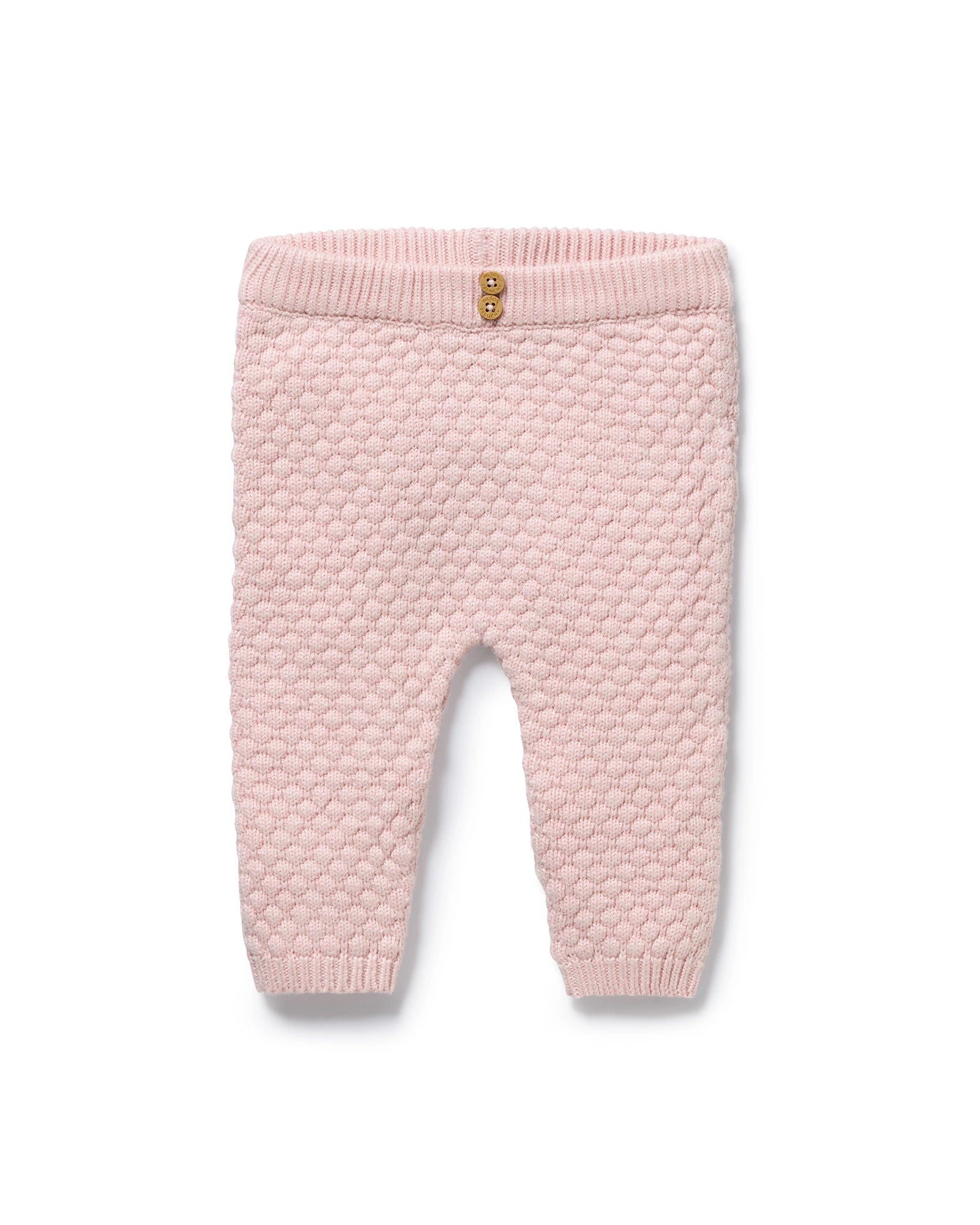 Marshmallow Organic Knitted Bubble Legging 3-6 mths