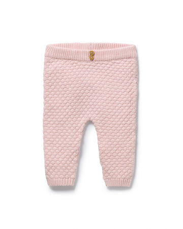 Marshmallow Organic Knitted Bubble Legging 3-6 mths