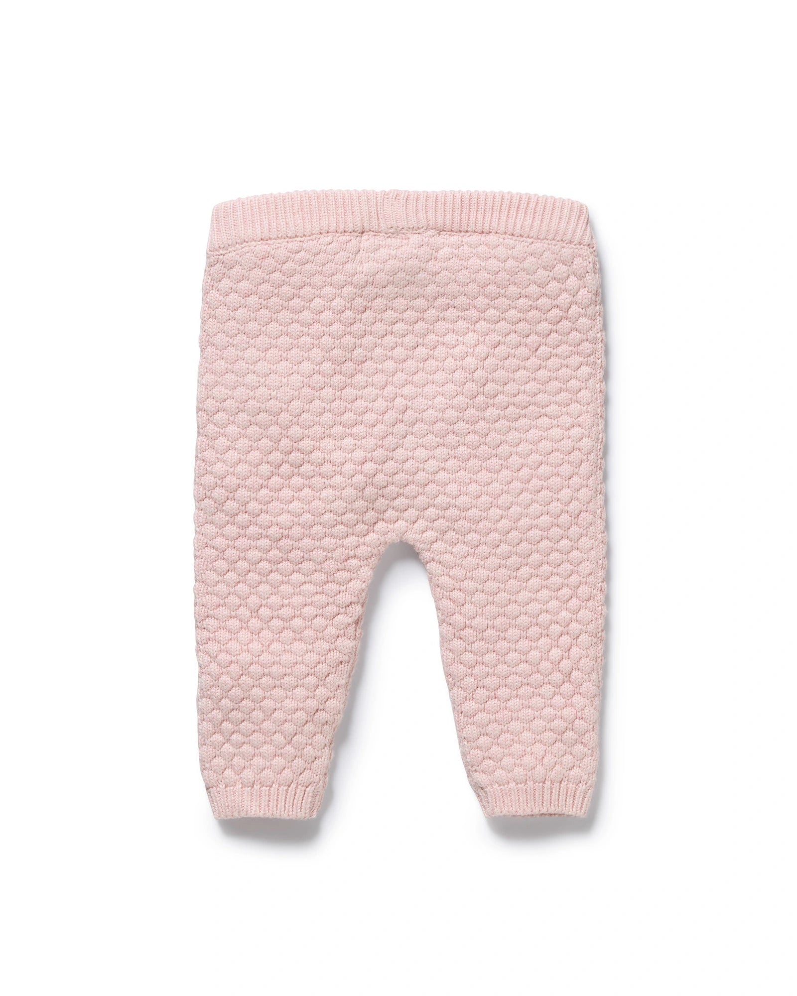 Marshmallow Organic Knitted Bubble Legging 3-6 mths