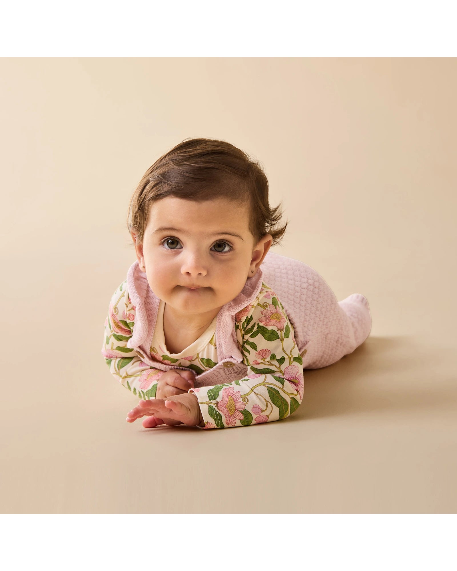 Marshmallow Organic Knitted Bubble Ruffle Overall 6-12 mths