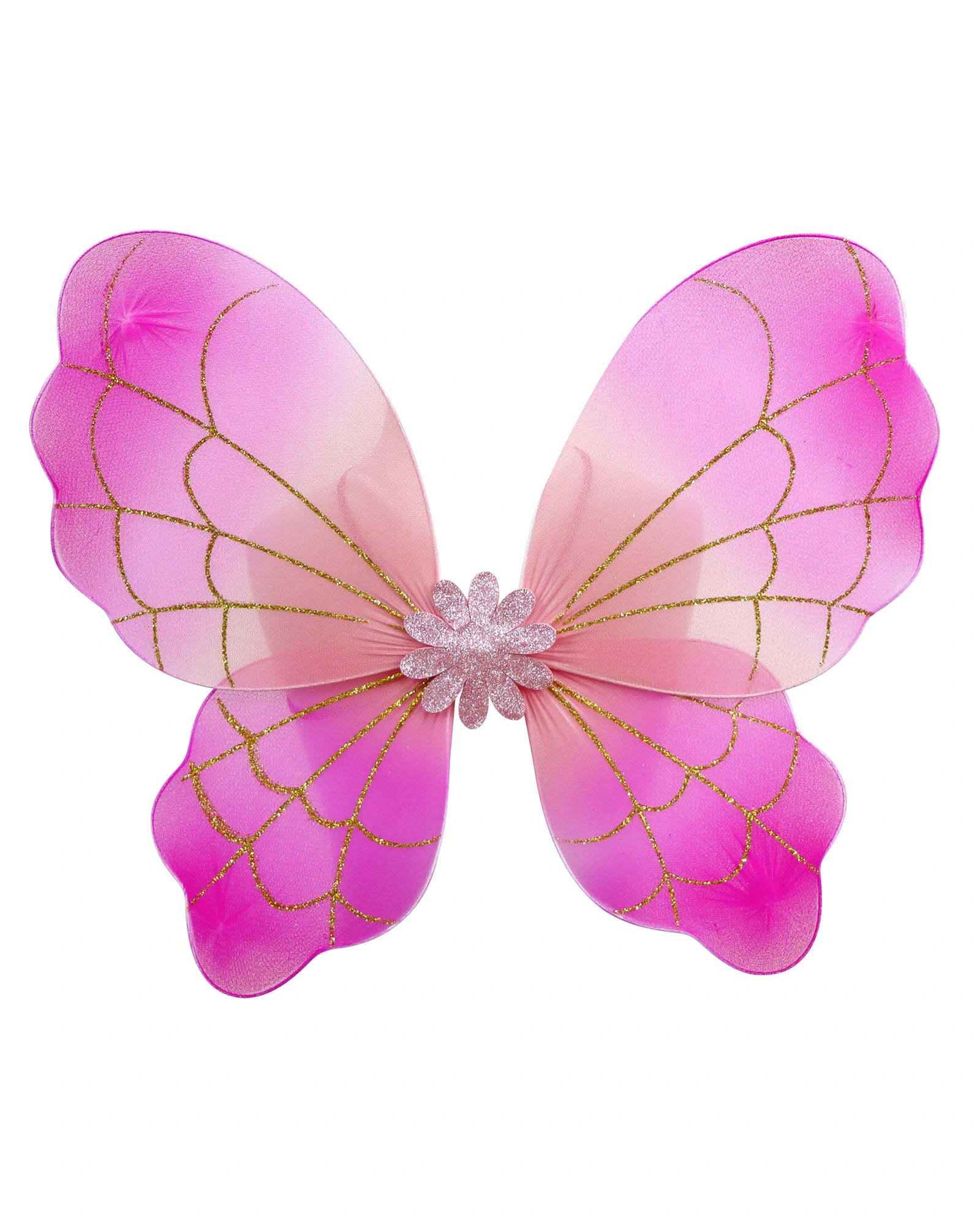 Pink Poppy Vibrant Vacation Glitter Wings