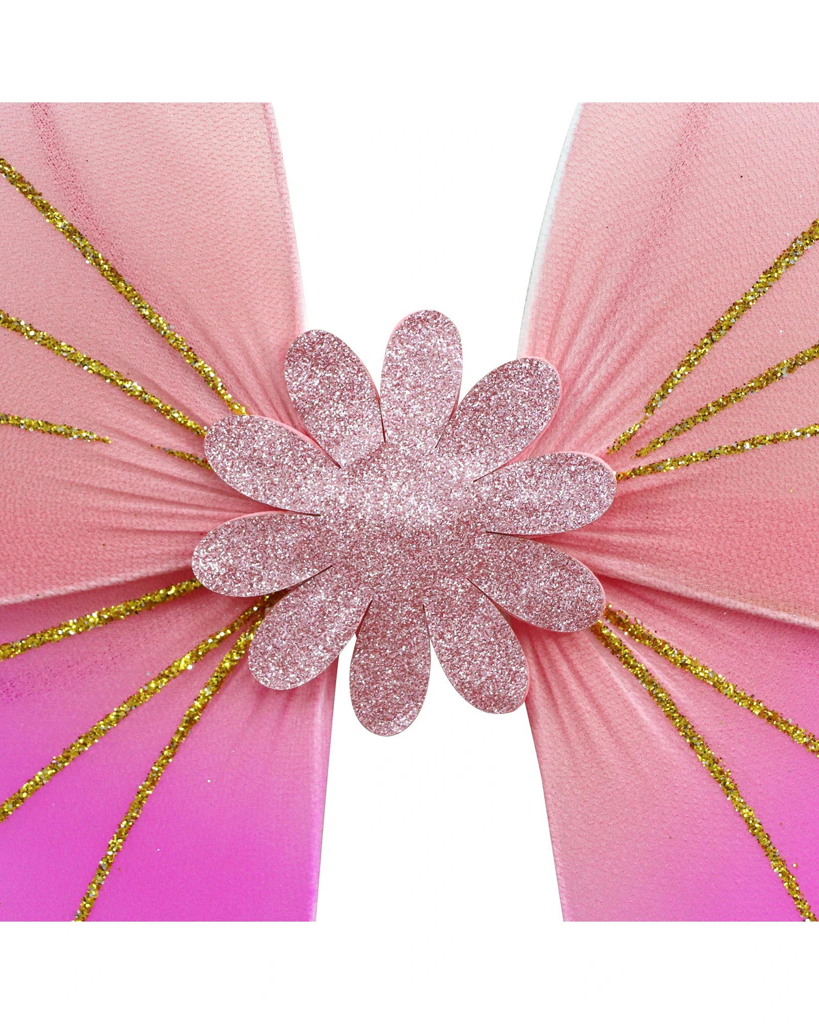 Pink Poppy Vibrant Vacation Glitter Wings