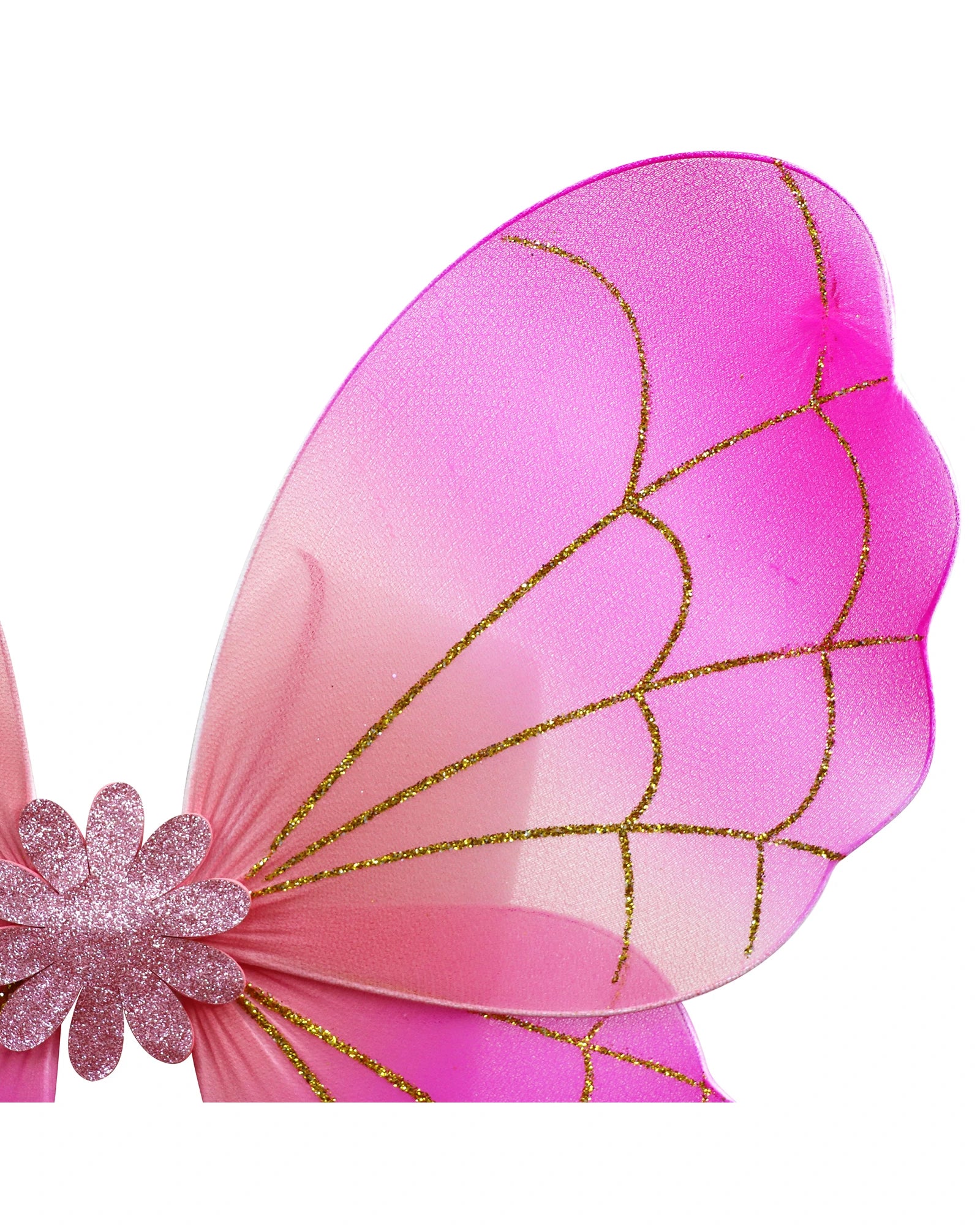 Pink Poppy Vibrant Vacation Glitter Wings