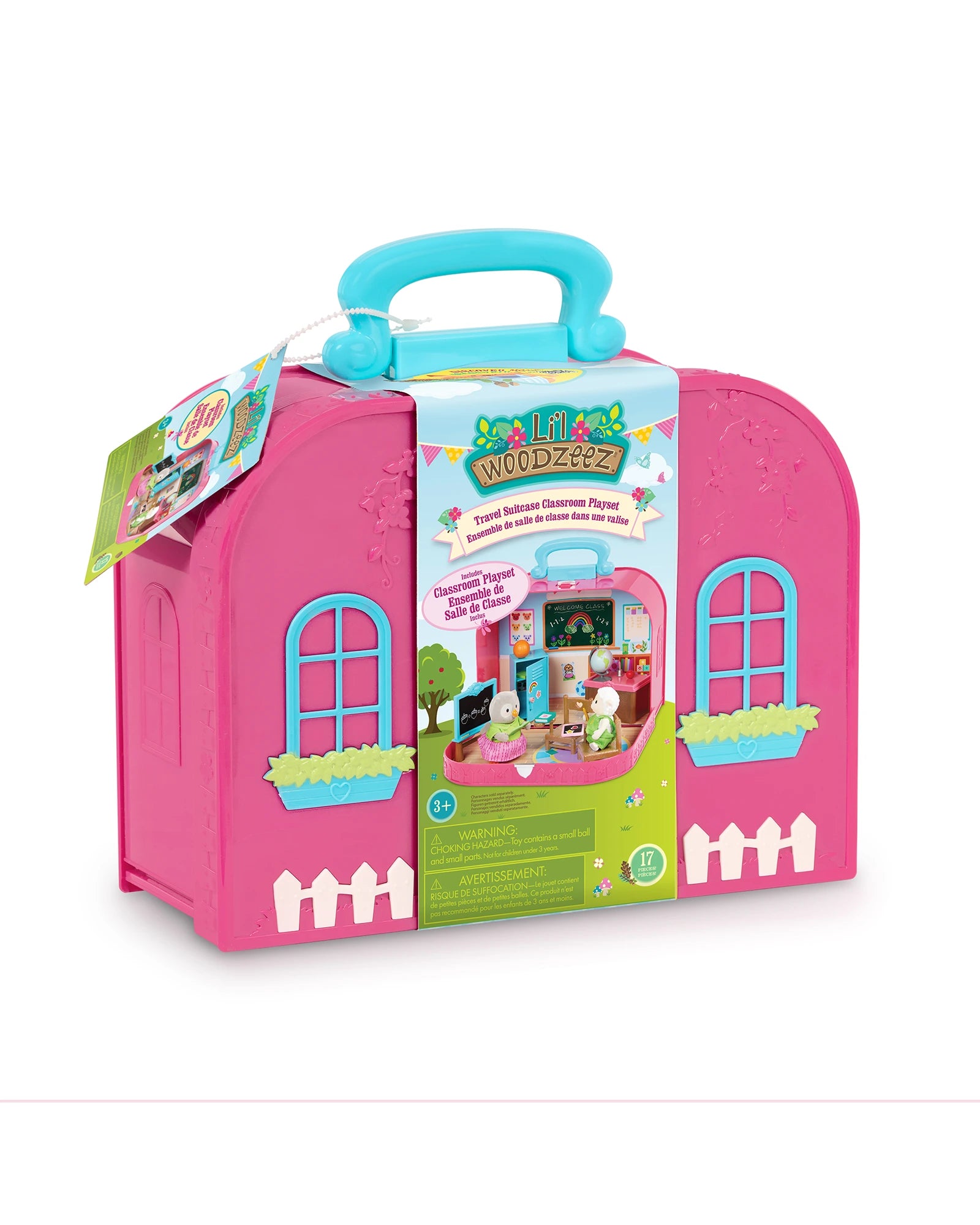 Travel Suitcase Classroom Playset Miniature School Set in Carry Case