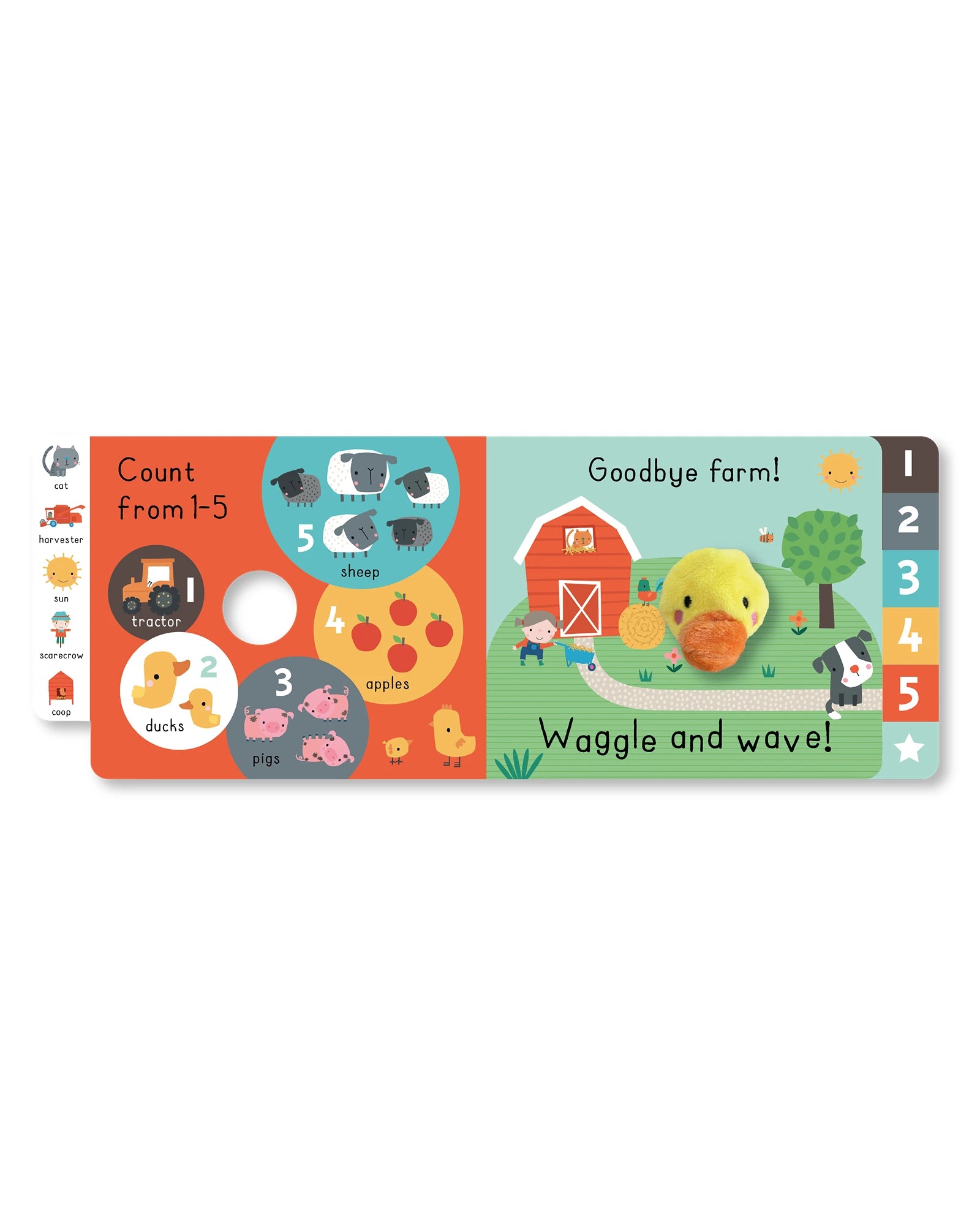 Waggle and Wave Farm Numbers Book