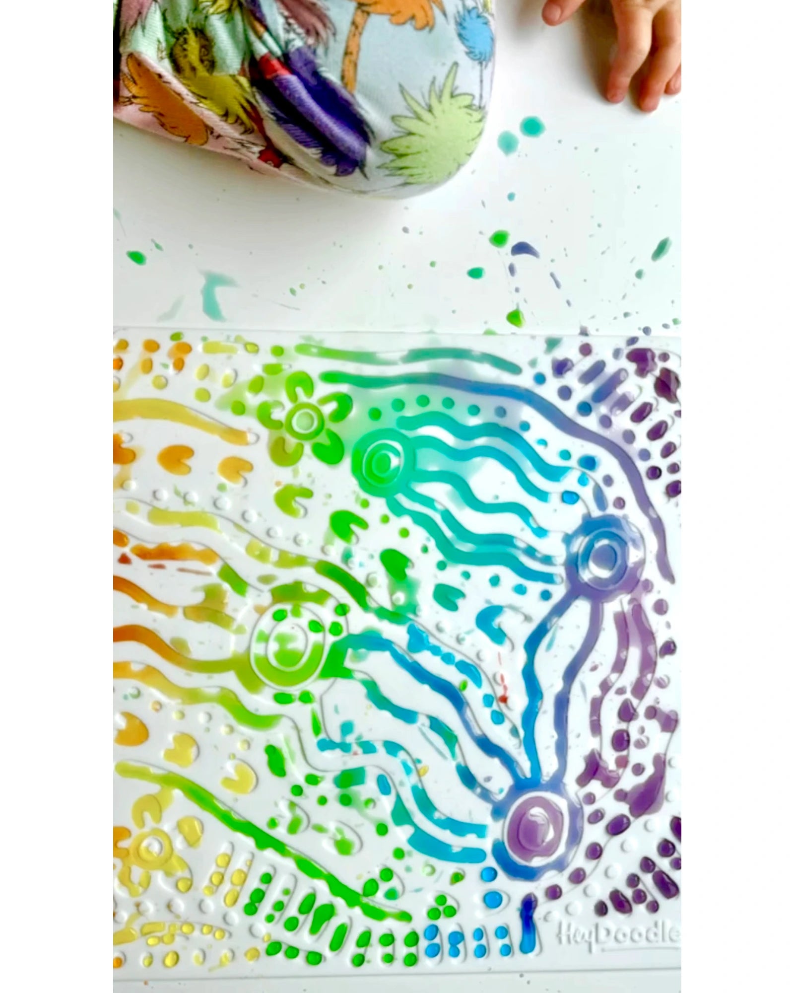 HeyDoodle Whispering Waters Sensory Colouring & Doodle Mat
