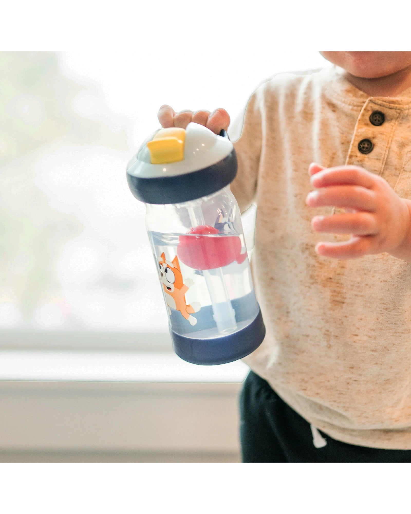 The First Years Bluey Sip & See Toddler Water Bottle