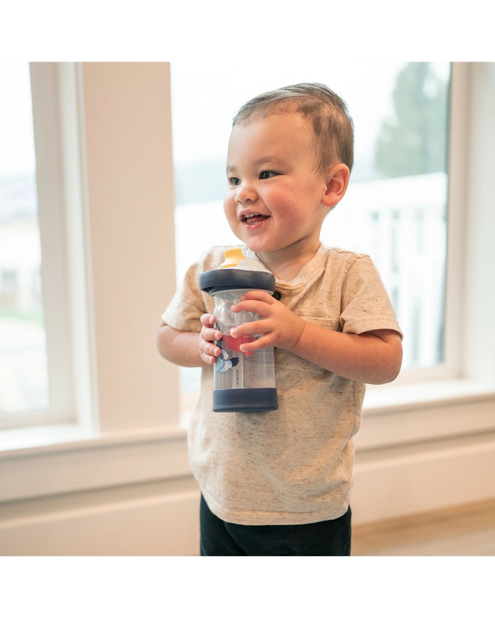 The First Years Bluey Sip & See Toddler Water Bottle