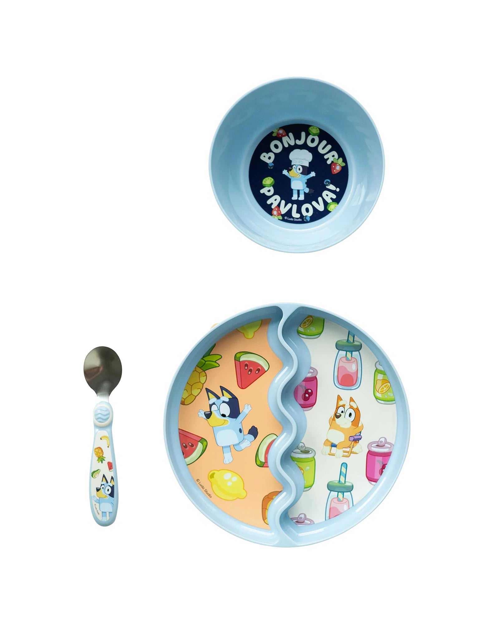 Bluey 3 Piece Mealtime Feeding Set