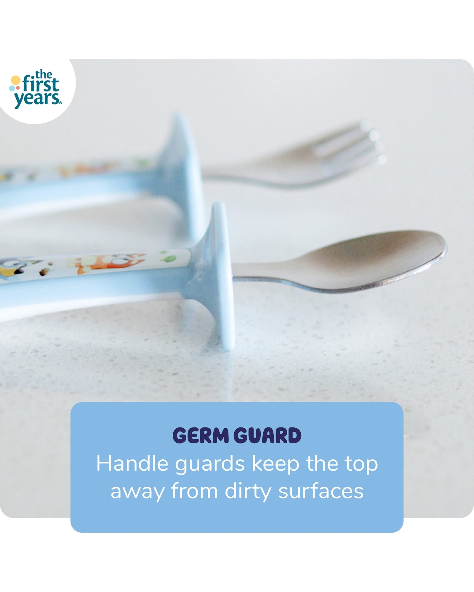 The First Years Bluey Toddler Fork & Spoon Set
