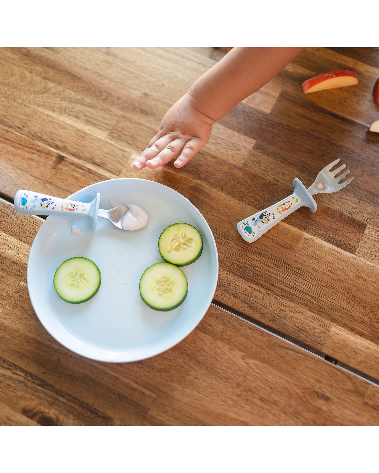 The First Years Bluey Toddler Fork & Spoon Set