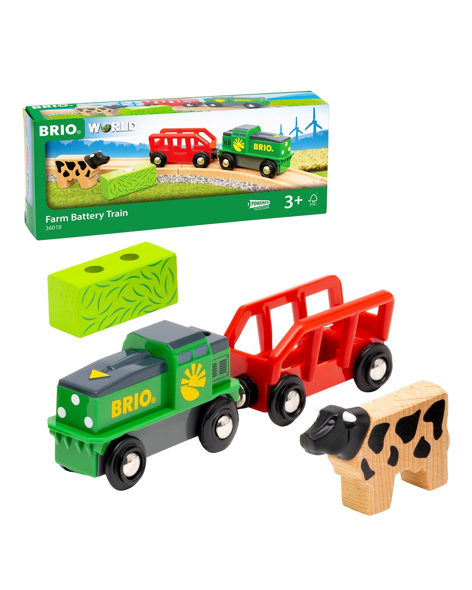 Brio Farm Battery Train 4 Pieces