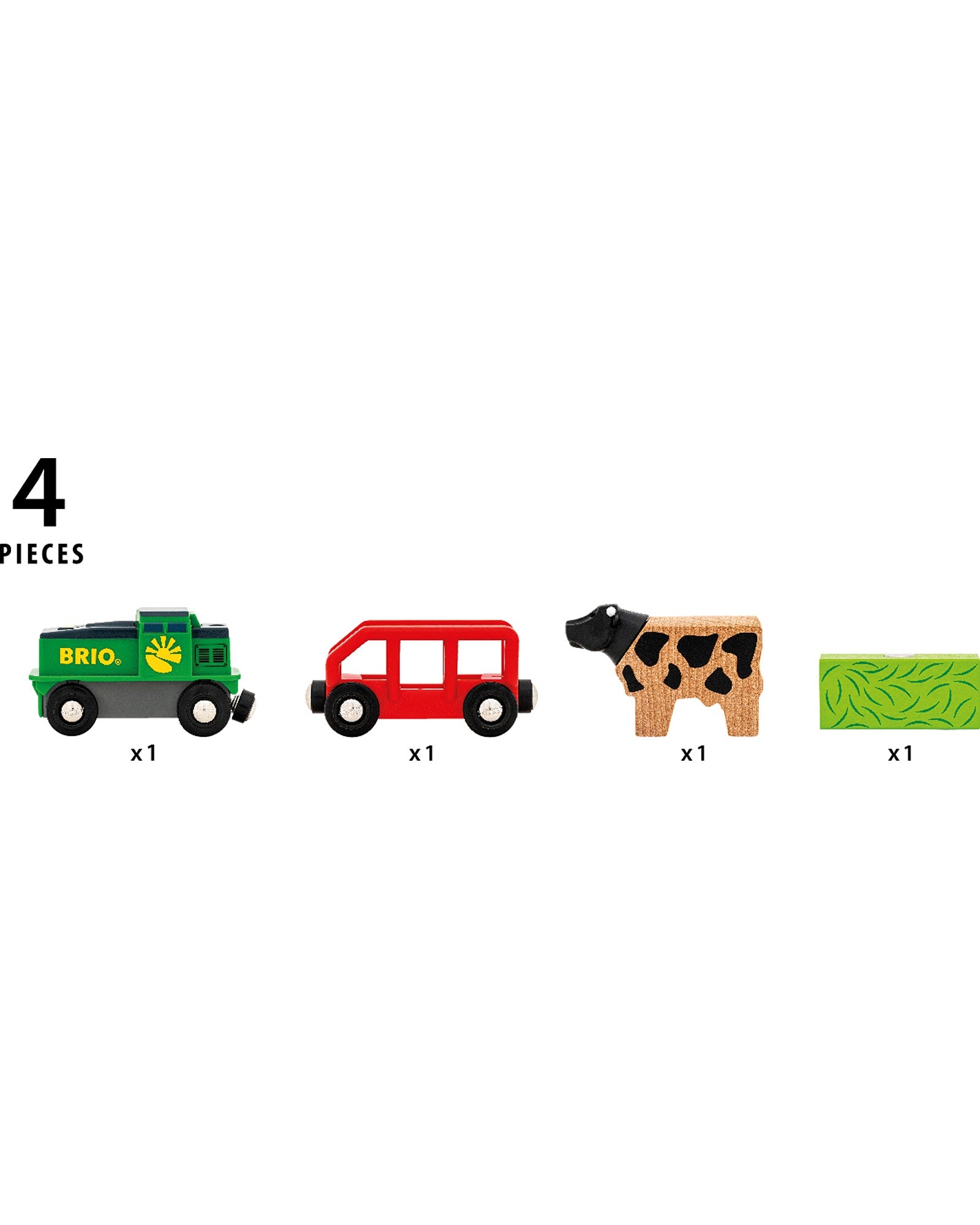 Brio Farm Battery Train 4 Pieces
