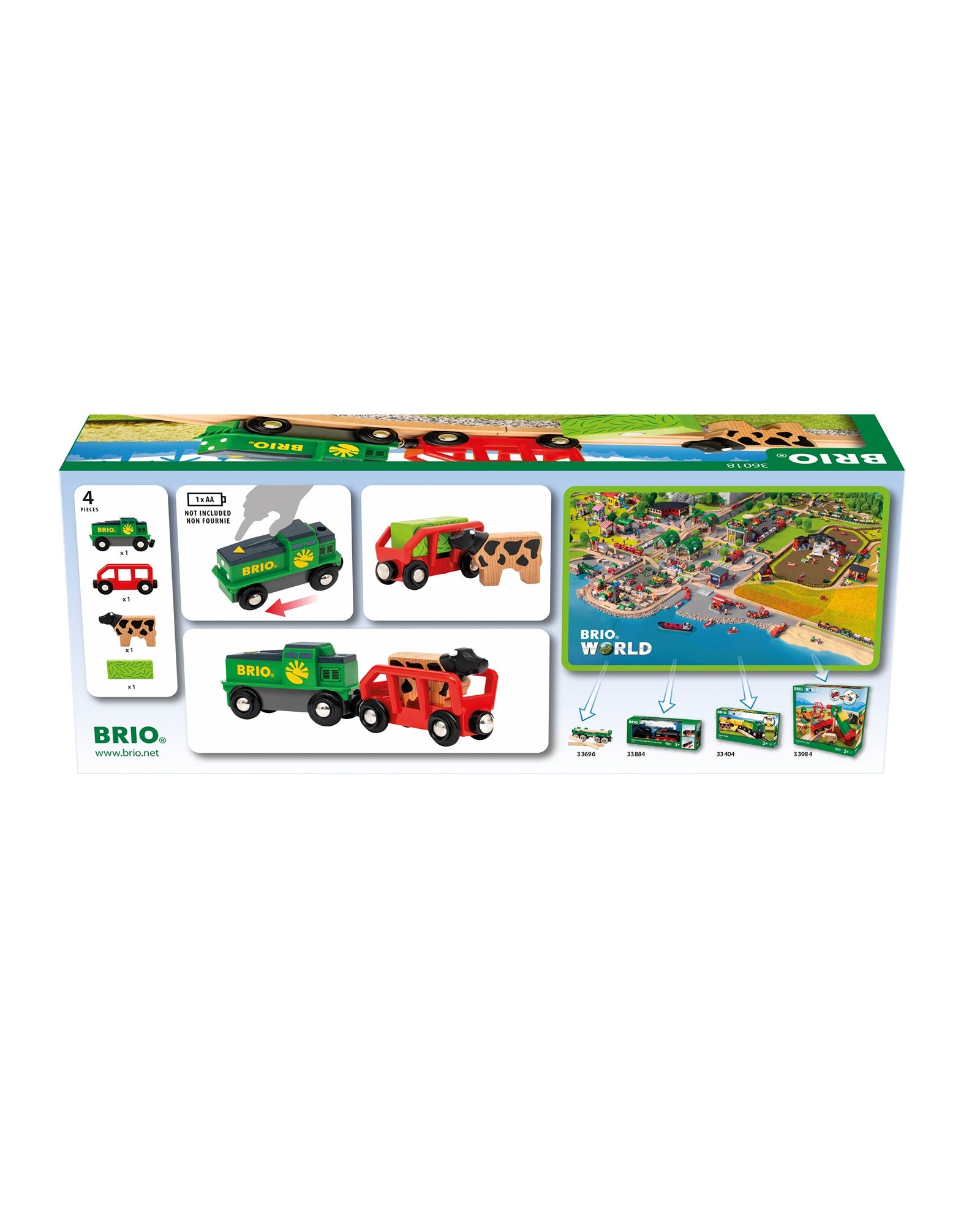Brio Farm Battery Train 4 Pieces
