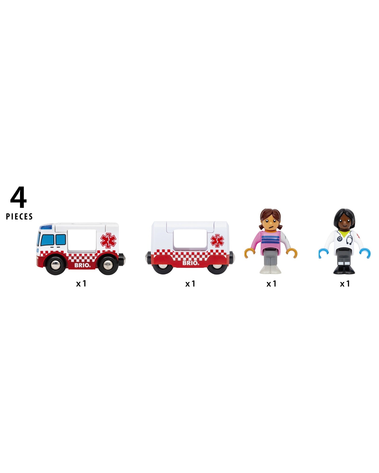 Brio Rescue Ambulance 4 Pieces