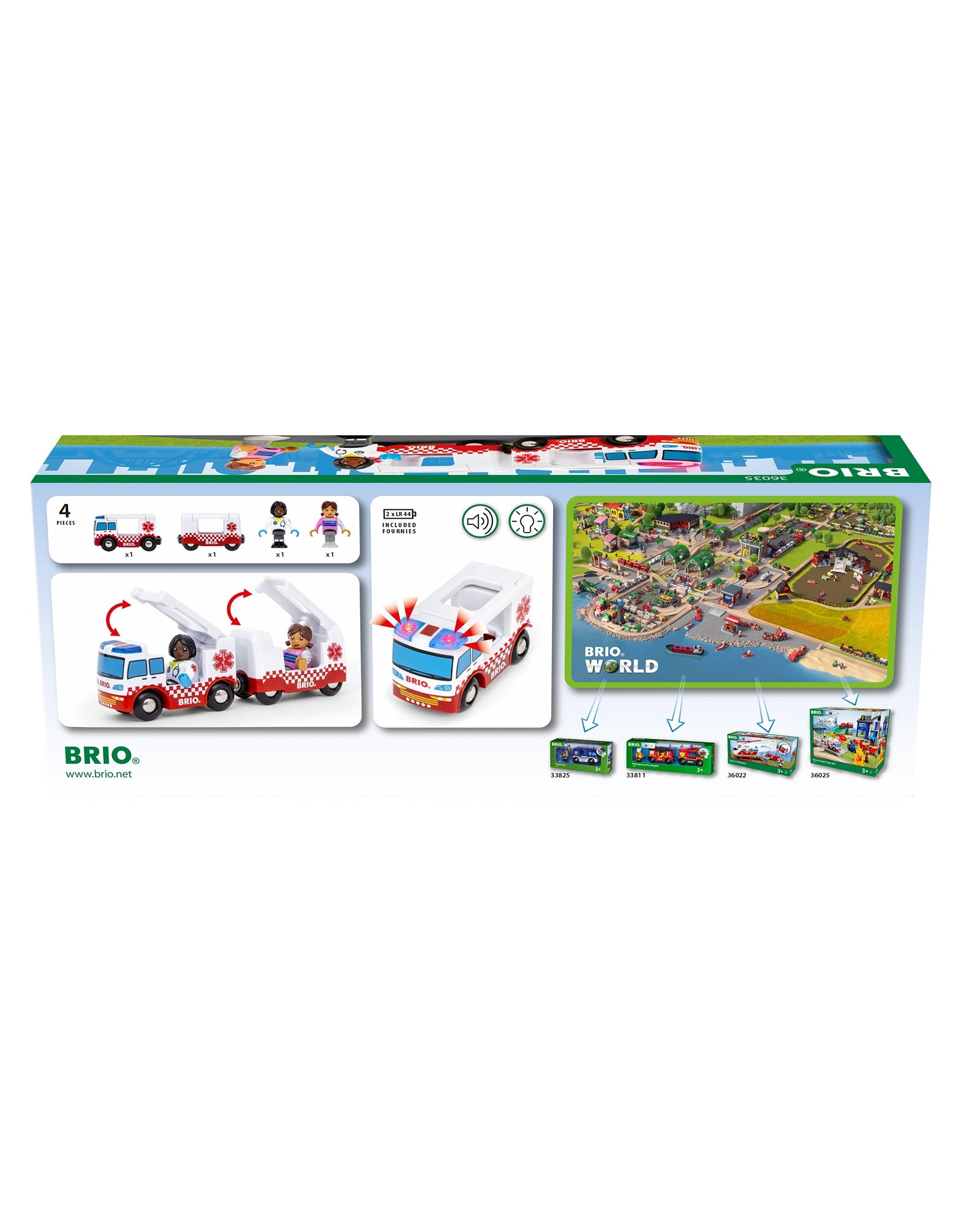 Brio Rescue Ambulance 4 Pieces