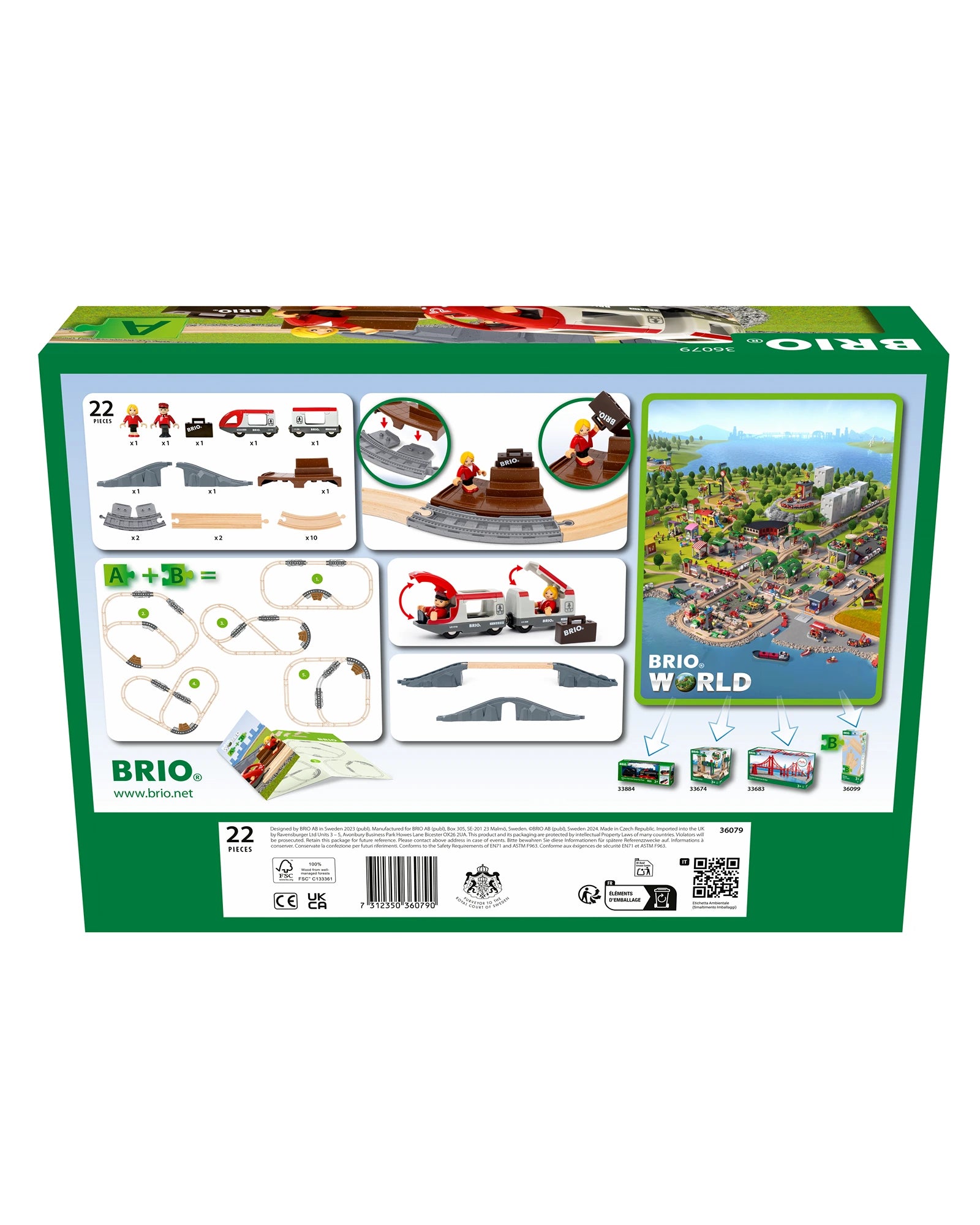BRIO Starter Travel Train Set 22pieces