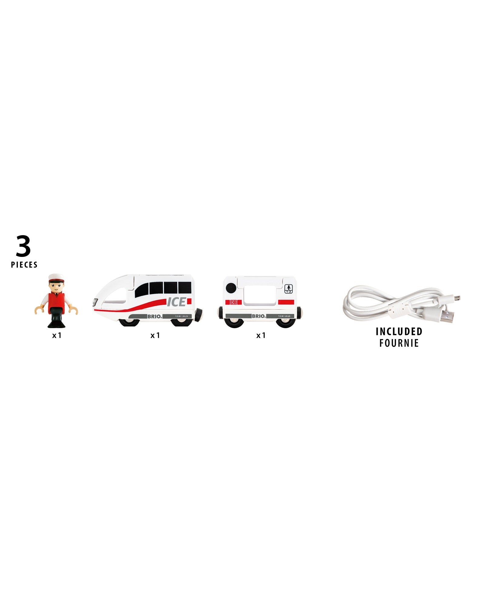 Brio Ice Rechargeable Train 3 Pieces