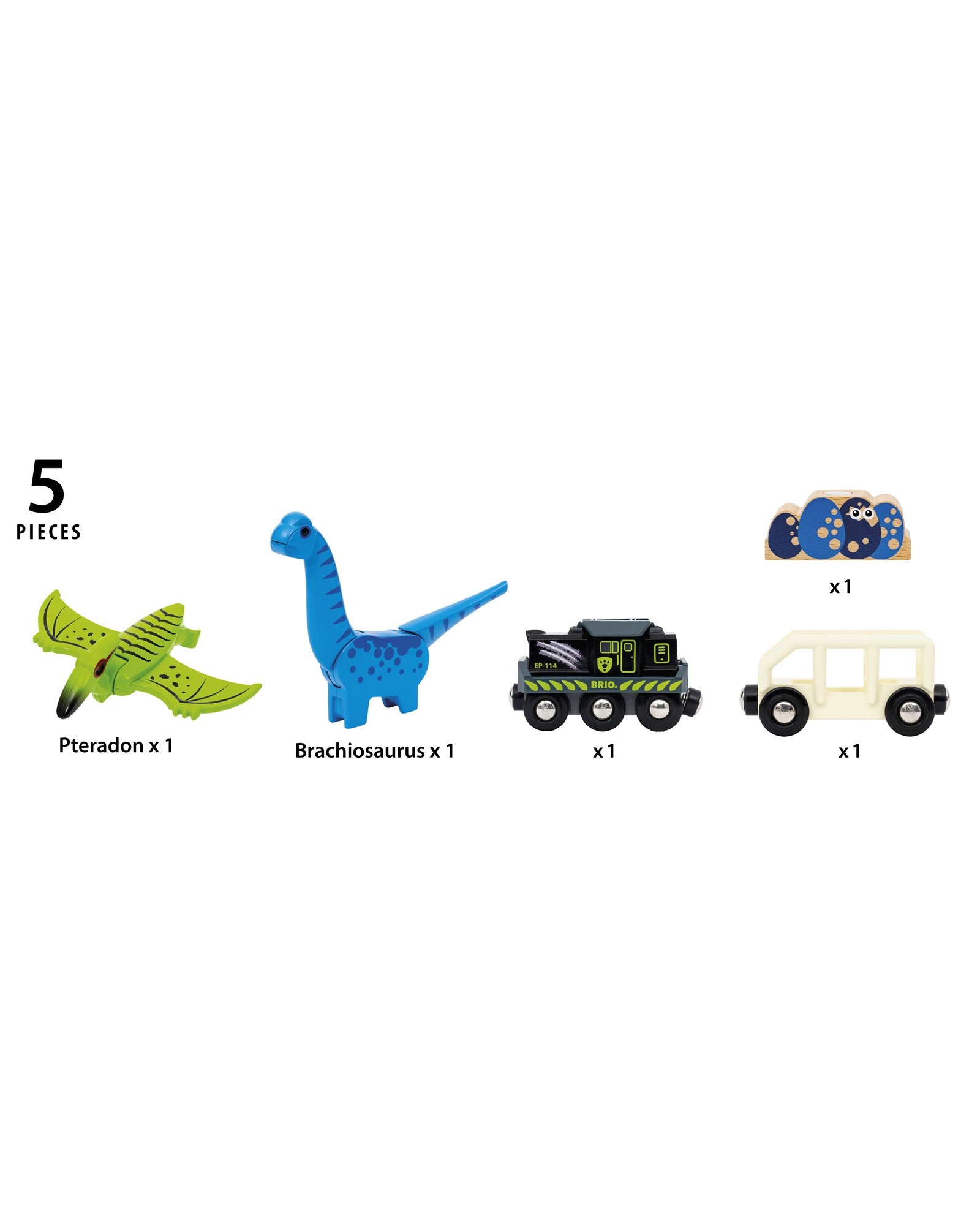 Brio Dinosaur Battery Train 5 Pieces
