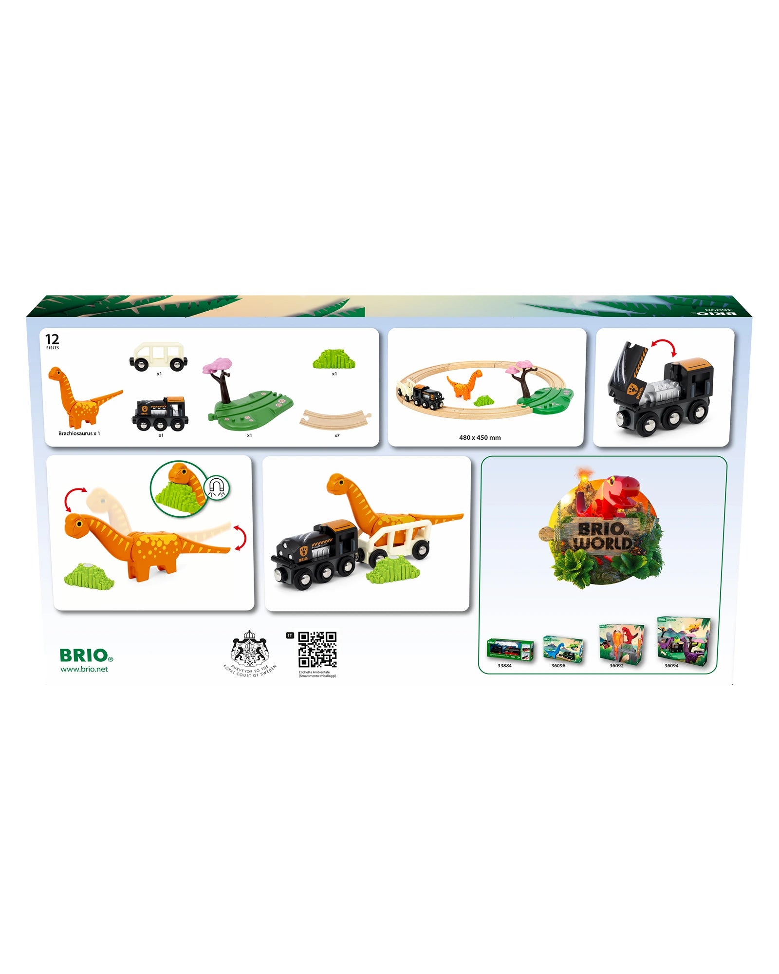 BRIO Dinosaur Circle Set 12 pieces