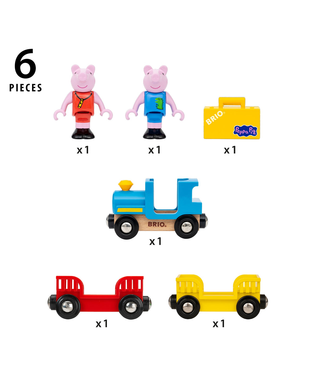 BRIO - Peppa Pig Train 5 pieces
