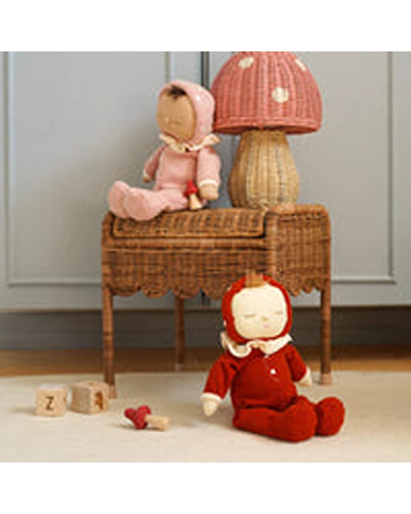 Olli Ella Dozy Dinkum - Toadstool Pip - Pink