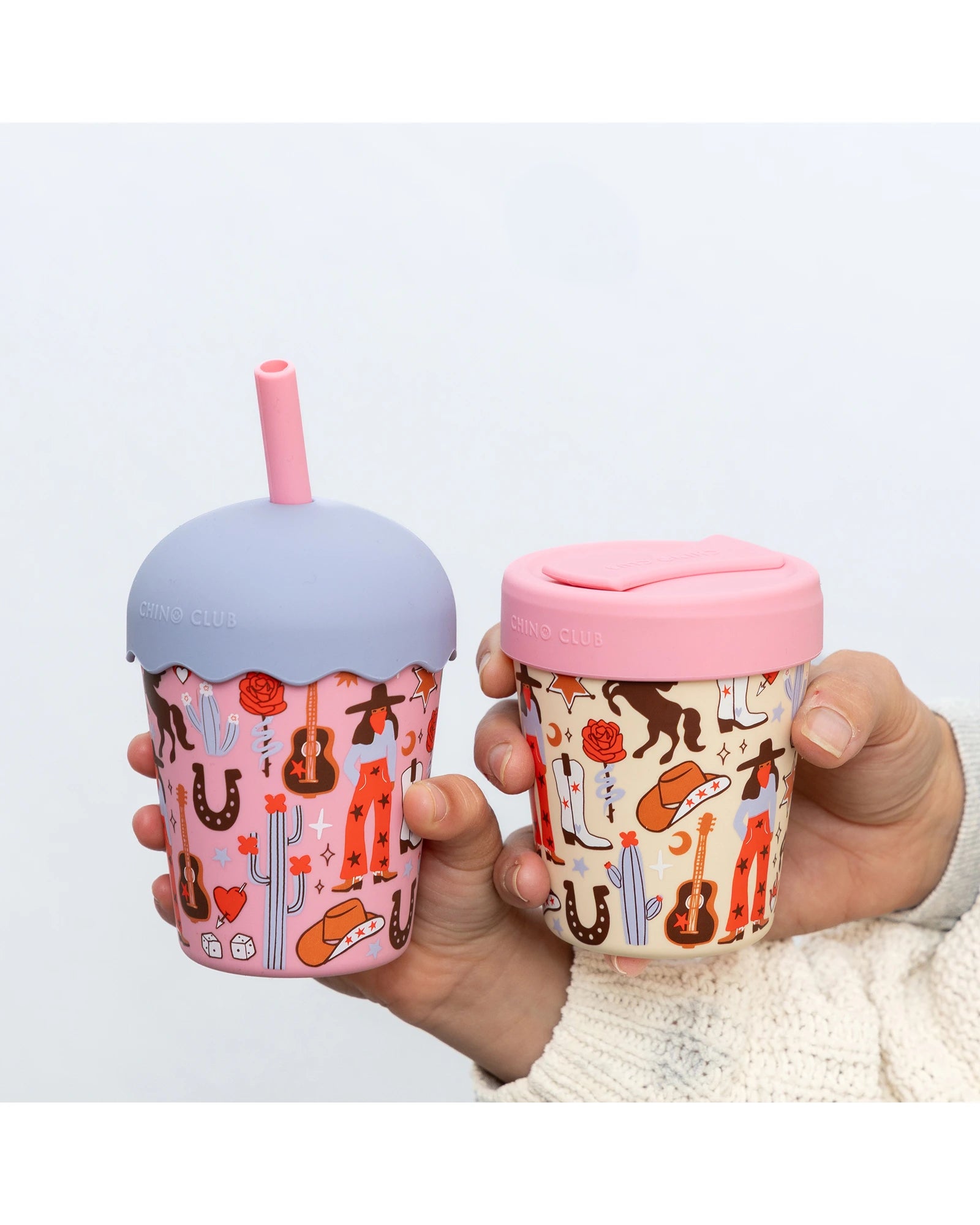 Cowgirl Mini Smoothie Cup & Straw 200ml