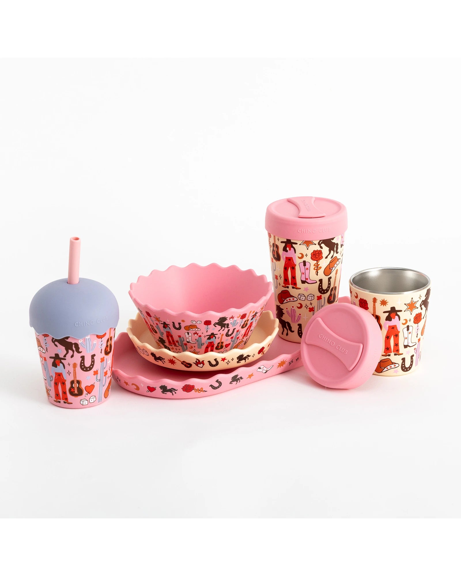 Cowgirl Mini Smoothie Cup & Straw 200ml