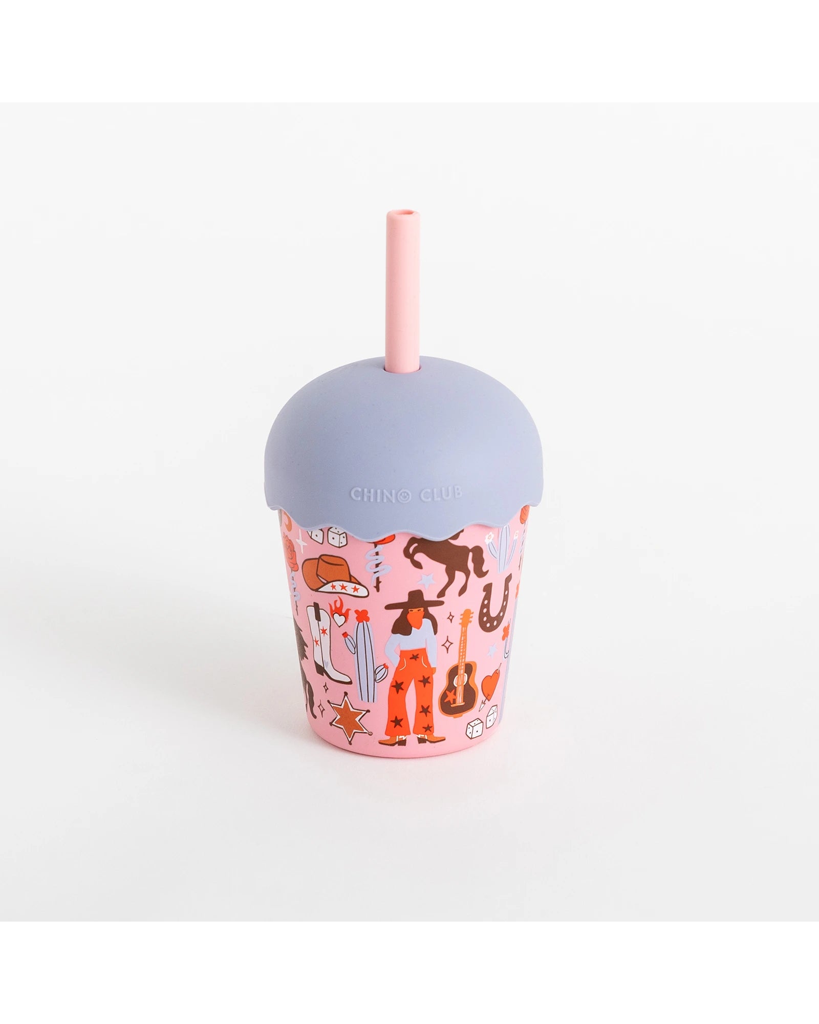 Cowgirl Mini Smoothie Cup & Straw 200ml