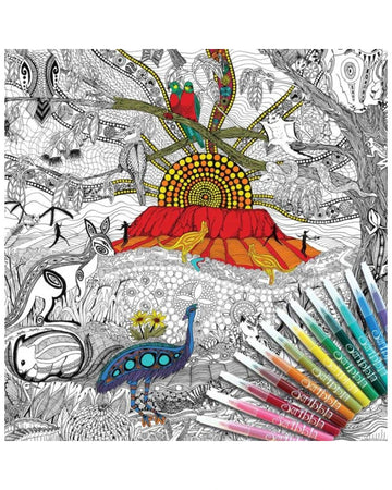 ColourAway Land Downunder Colouring In Poster Kit