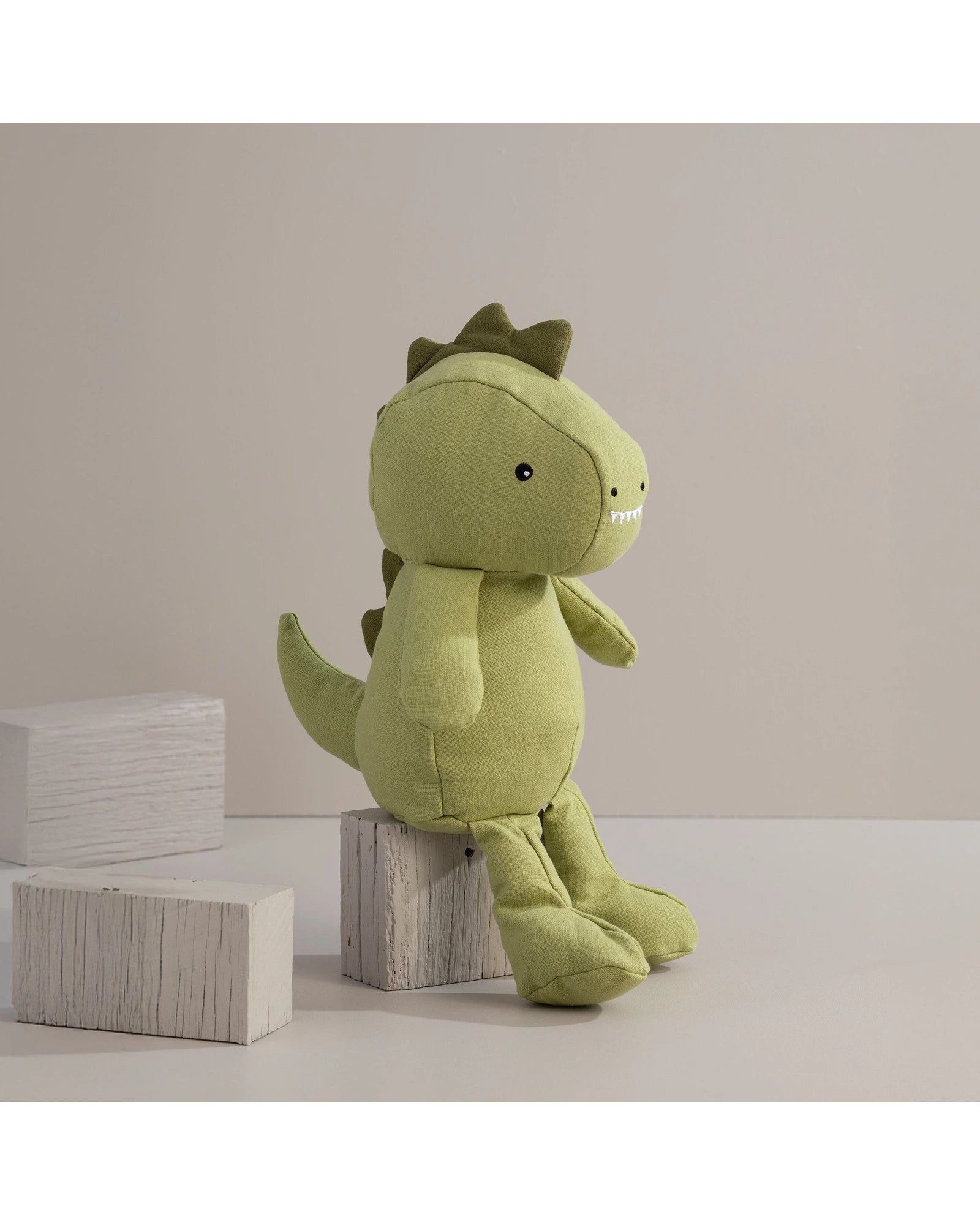 Linen Animal- Dennis the Dinosaur Large