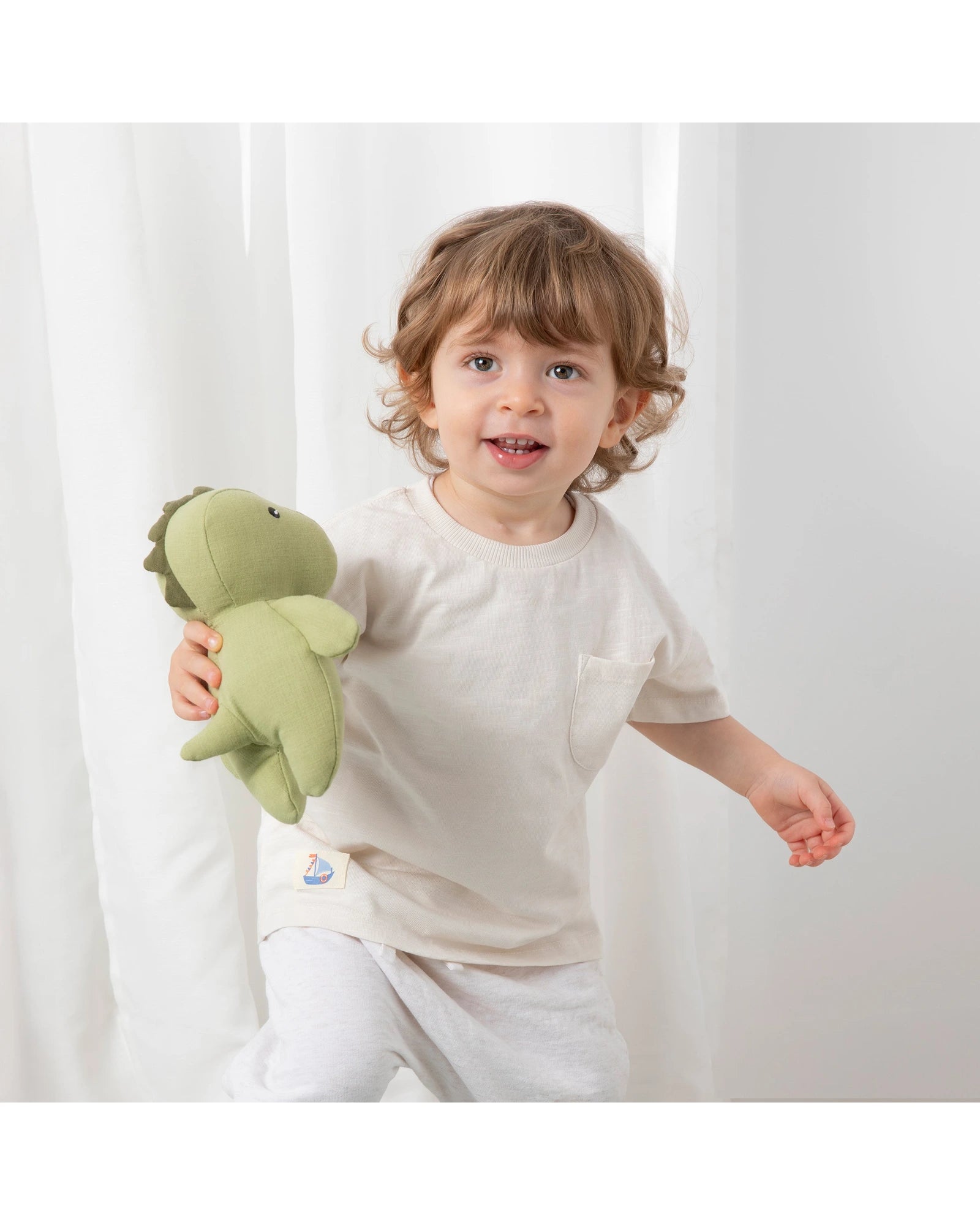 Linen Animal- Dennis the Dinosaur Small