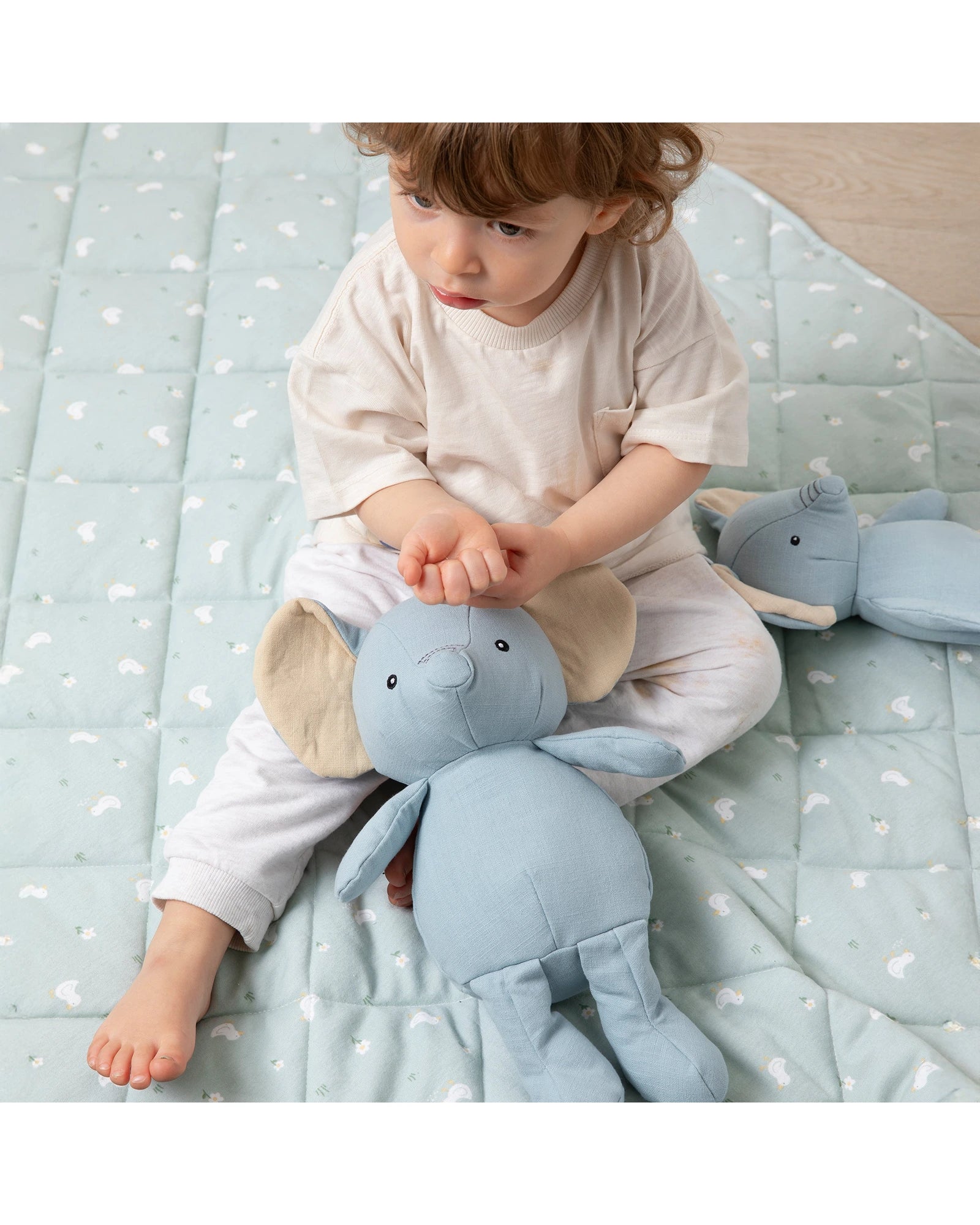 Linen Animal- Eddie the Elephant Large