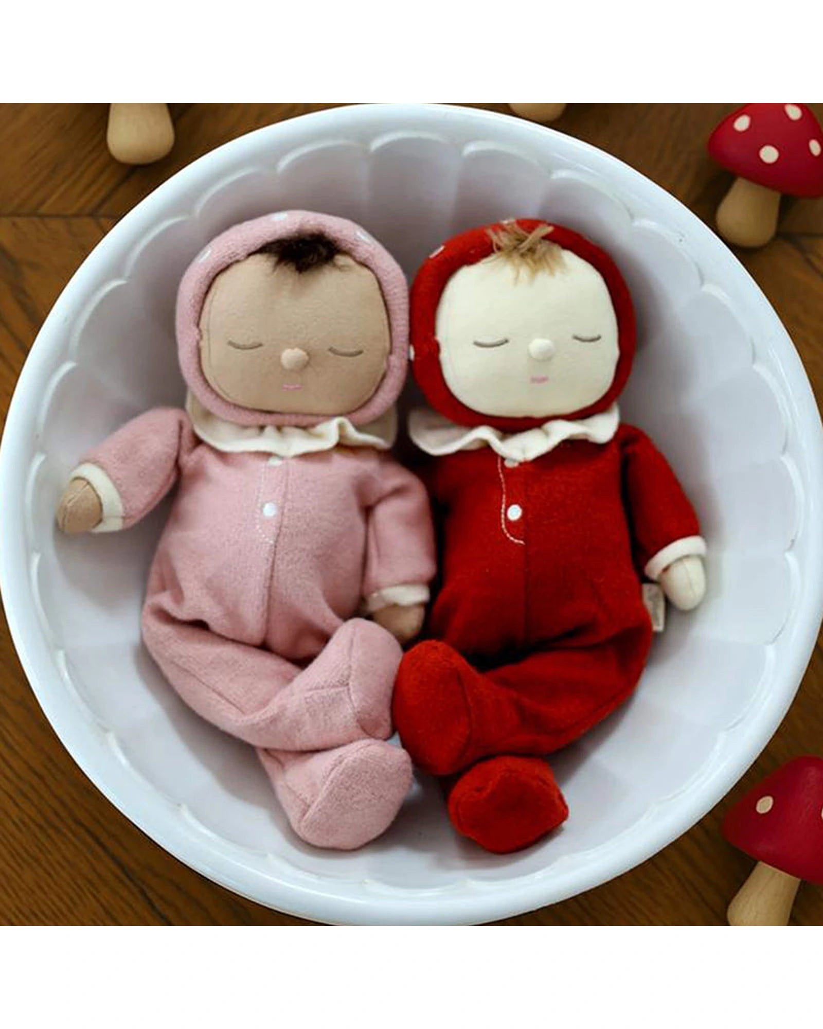 Olli Ella Dozy Dinkum - Toadstool Pip - Pink