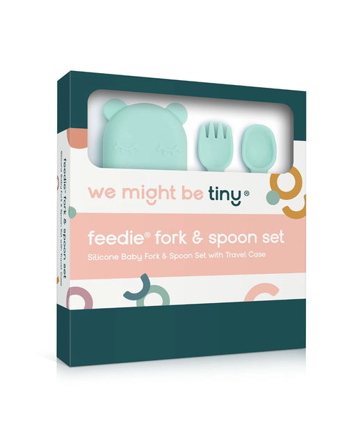 Feedie Fork and Spoon Set Mint