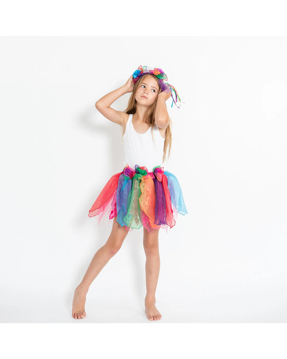 Fairy Girls Pixie Skirt Rainbow
