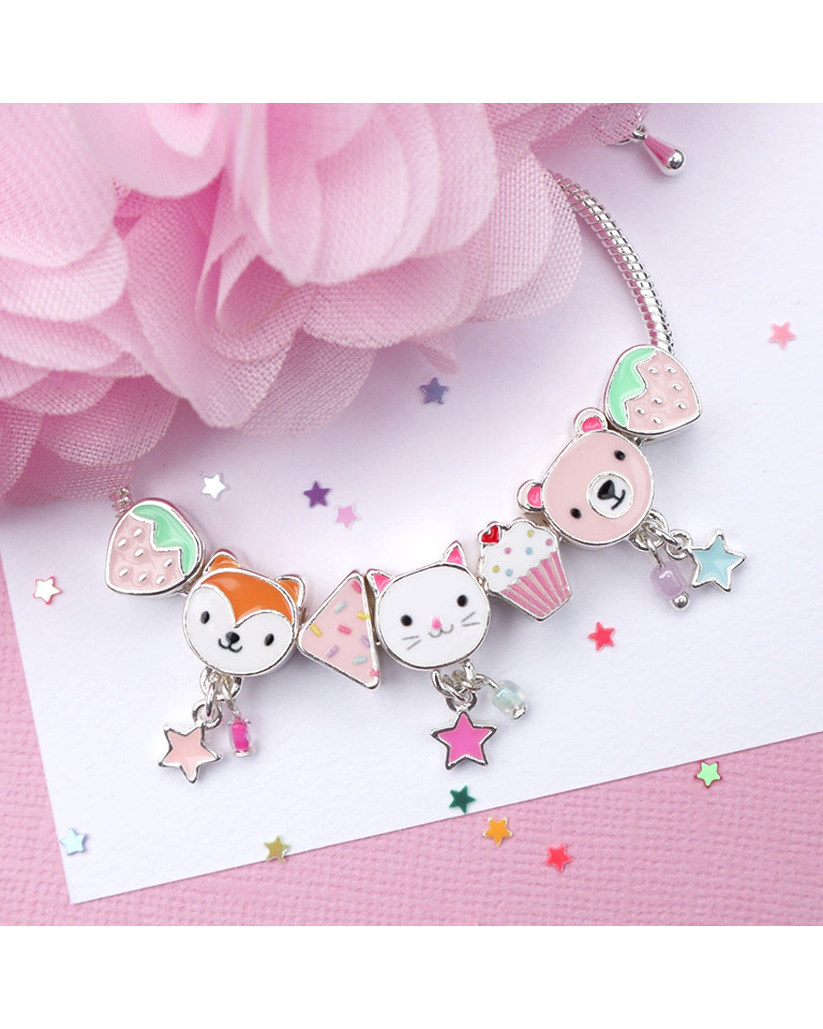 Lauren Hinkley Forest Friends Tea Party Charm Bracelet