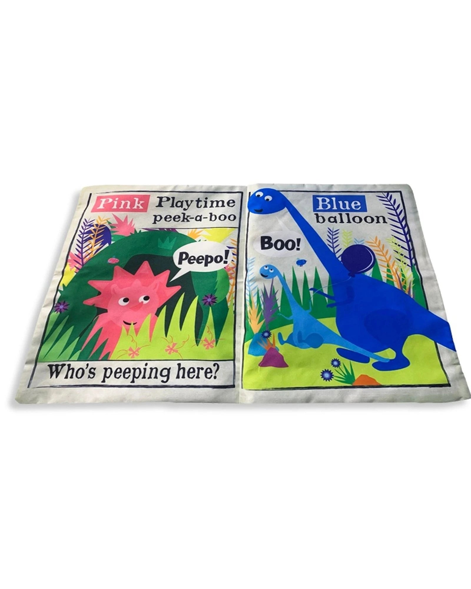 Jo & NicS Crinkly Cloth Books - Rainbow Dinosaurs