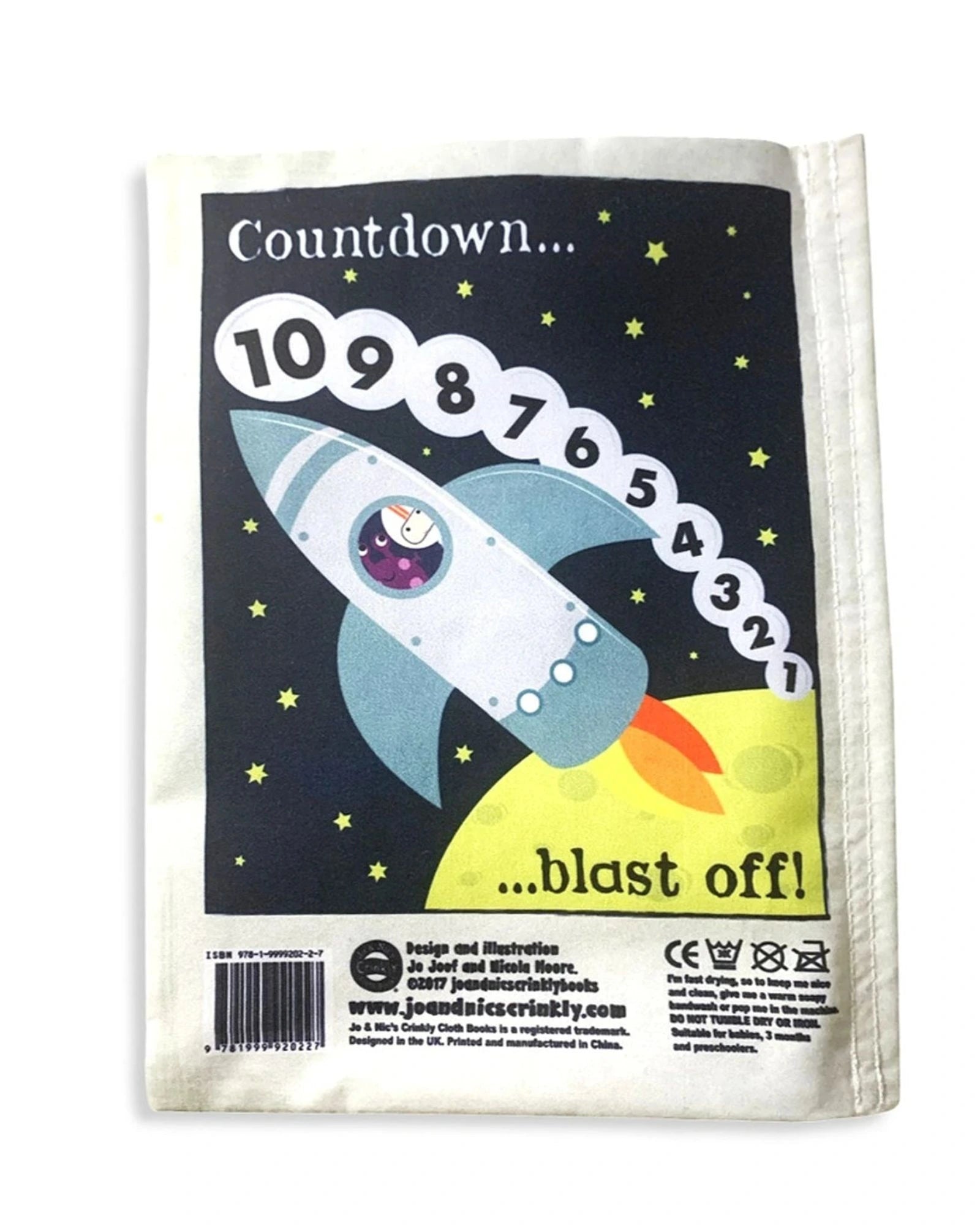 Jo & NicS Crinkly Cloth Books - Space Count