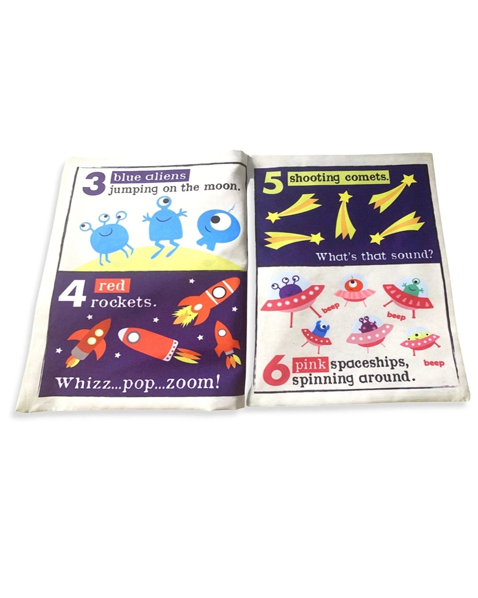 Jo & NicS Crinkly Cloth Books - Space Count